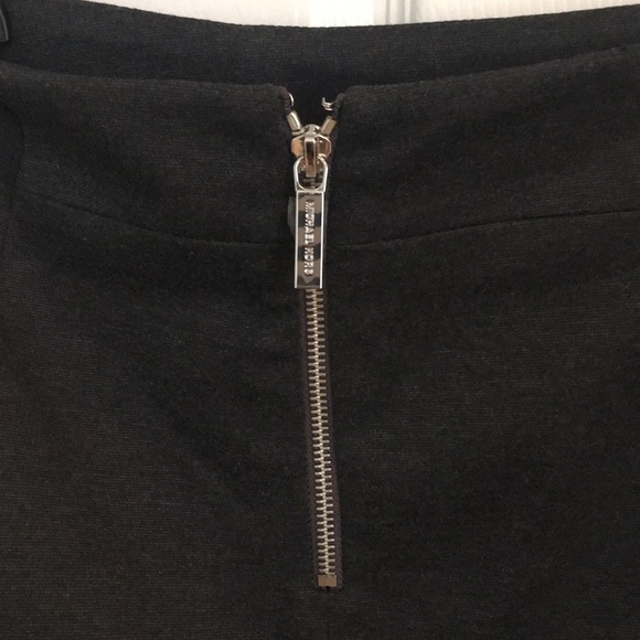NWT Michael Kors Charcoal Gray Ponte Knit Pencil Skirt - 8 - Picture 7 of 13
